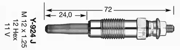 7906 NGK Свеча накаливания